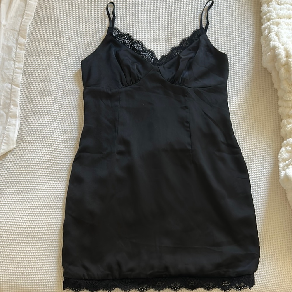 Princess Polly Black Lace Slip Dress